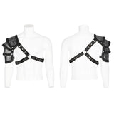 Goth man shoulder armor