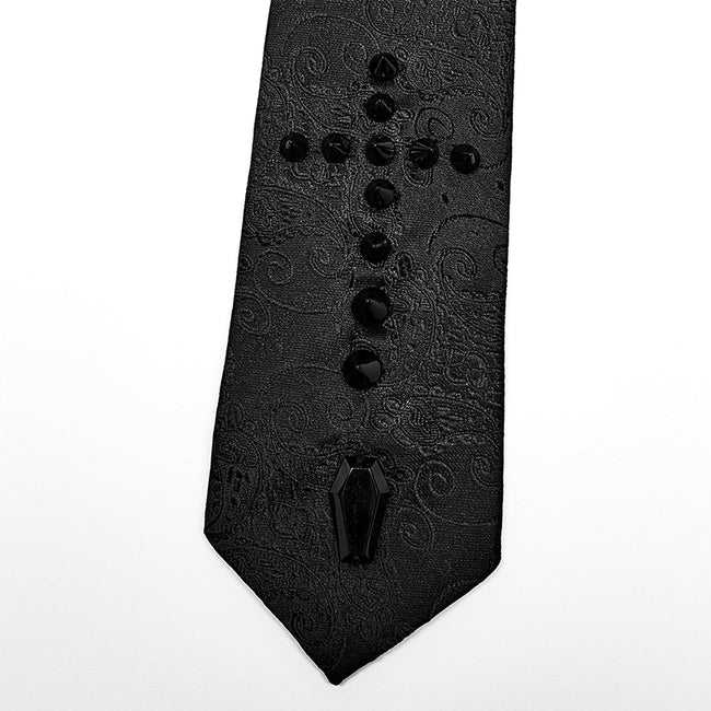 Goth cross tie