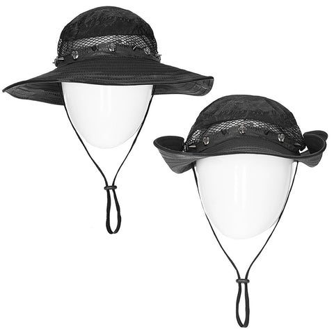 Post Apocalyptic style distressed hat