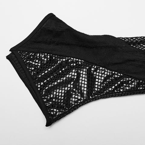 Punk perspective slim long leg warmers