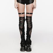 Punk perspective slim long leg warmers