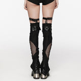 Punk perspective slim long leg warmers