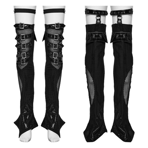 Punk perspective slim long leg warmers