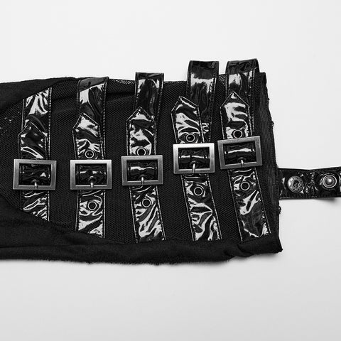 Punk perspective slim long leg warmers