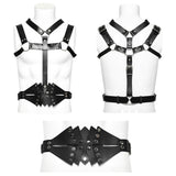 Punk Harness & Belt 2 in 1 Accessory