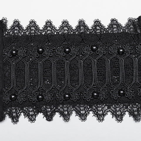 Goth lace hollow corset