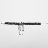 Punk Blood Butterfly Tassel Choker