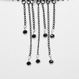 Punk Blood Butterfly Tassel Choker