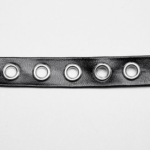 Goth Black Leather Choker