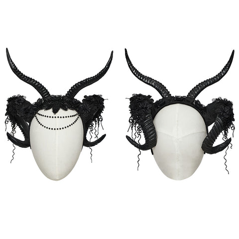 Goth Demon Horn Headwear