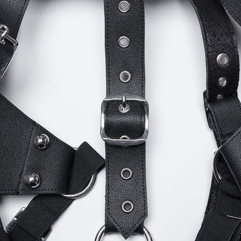 Handsome punk tassel shoulder armor