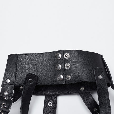 Handsome punk tassel shoulder armor