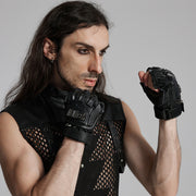 Cyber Punk Armored Gloves