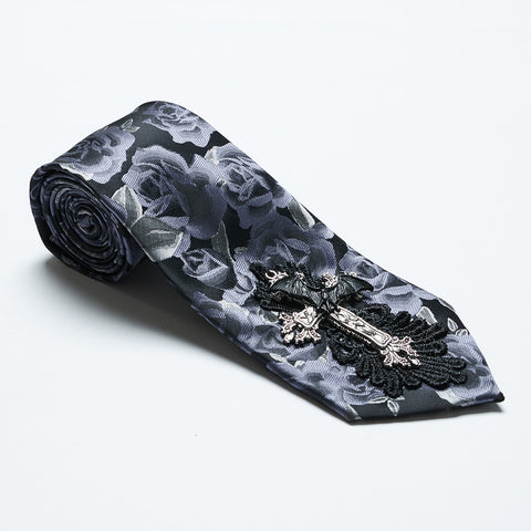 Goth Rose Tie