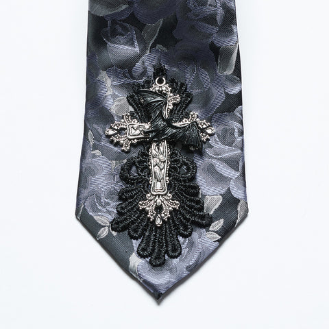 Goth Rose Tie