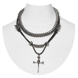 Spine cross necklace set