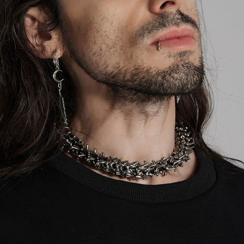 Apocalypse Punk Skeleton Neck Ring