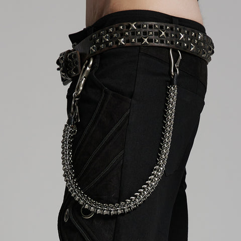 Apocalypse punk skeleton leg chain