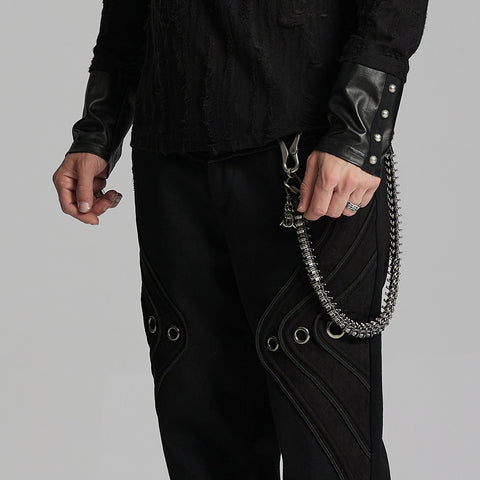 Apocalypse punk skeleton leg chain