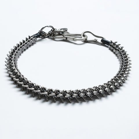 Apocalypse punk skeleton leg chain