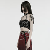 Punk sexy chain harness