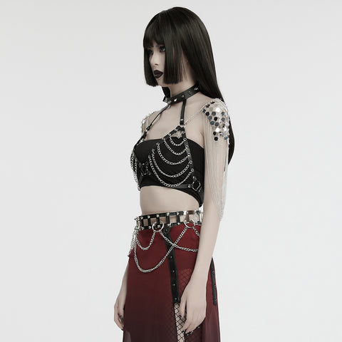 Punk sexy chain harness