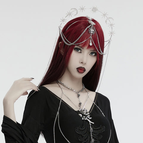 Gothic Star Moon Sun Headwear
