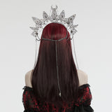 Gothic Skull Chain Crown