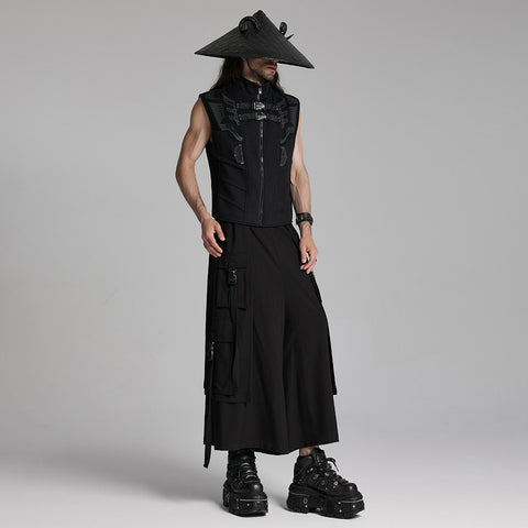 Punk Dark Sheep Horn Conical Hat