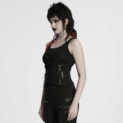 Punk interlaced corset