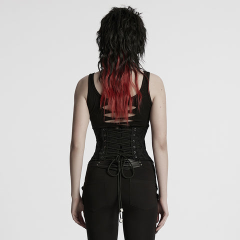 Punk interlaced corset
