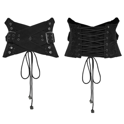 Punk interlaced corset