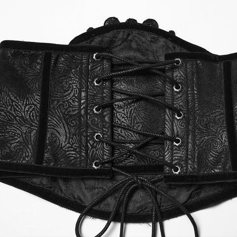 Goth Gorgeous Embossed Cummerbund