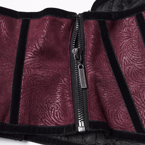 Goth Gorgeous Embossed Cummerbund