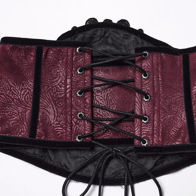 Goth Gorgeous Embossed Cummerbund