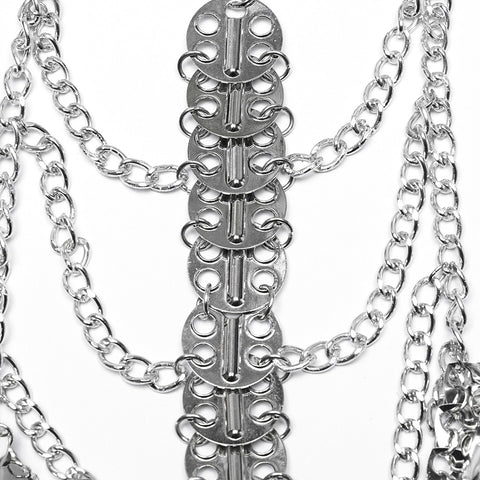 Metal scale chest chain