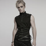 Punk Rivets Metal Corset