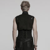 Punk Rivets Metal Corset