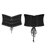 Punk Rivets Metal Corset