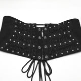 Punk Rivets Metal Corset