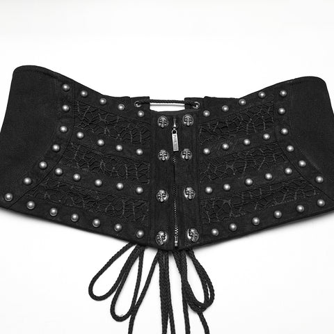 Punk Rivets Metal Corset
