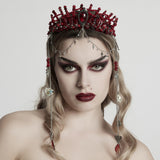 Gothic Gorgeous Black Crystal Headband