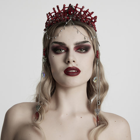 Gothic Gorgeous Black Crystal Headband