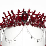 Gothic Gorgeous Black Crystal Headband