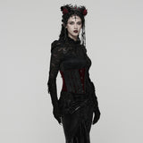 Goth Rose Lace Corset