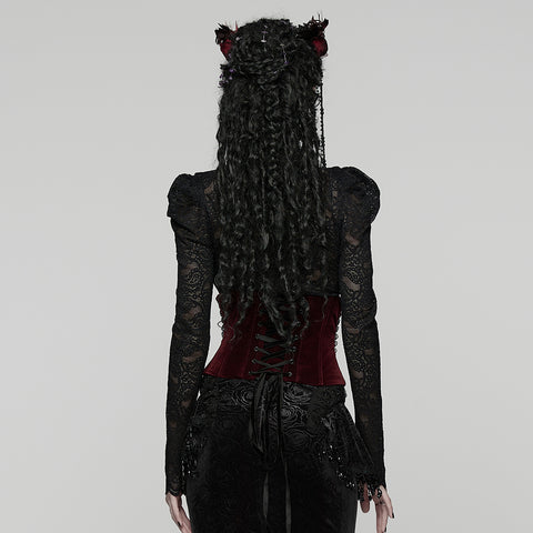 Goth Rose Lace Corset