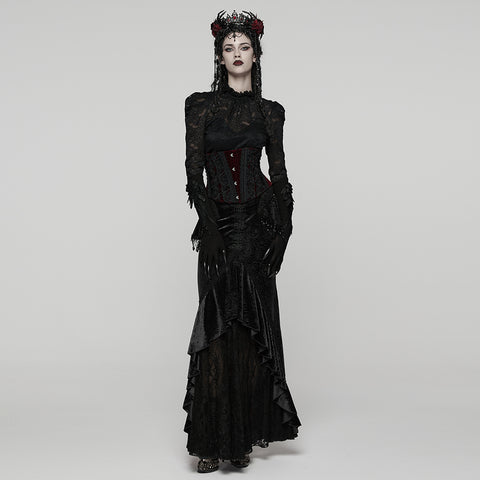 Goth Rose Lace Corset