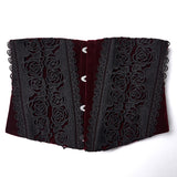 Goth Rose Lace Corset