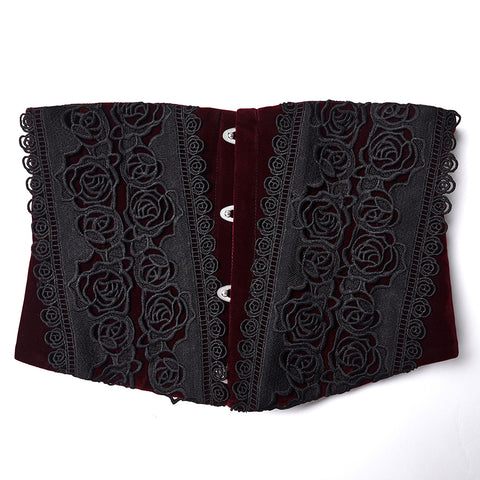Goth Rose Lace Corset