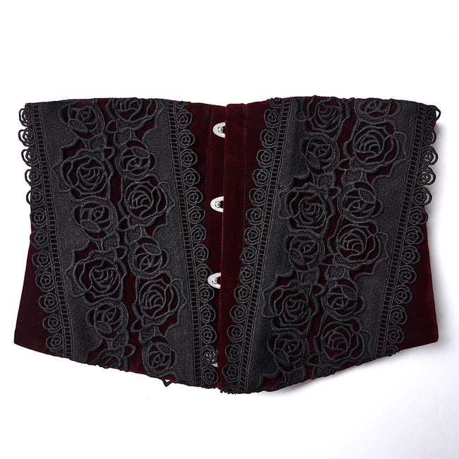 Goth Rose Lace Corset